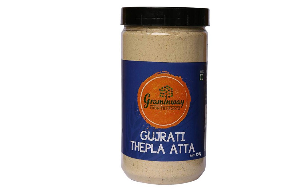 Graminway Gujrati Thepla Atta    Plastic Jar  450 grams